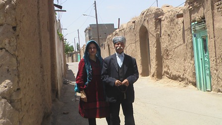 استاد حسین سمندریان و یسنا خوش فکر در تیرماه 88 روستای باخرز - خانه استاد