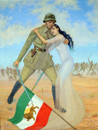 سرباز (به یادبود 21 آذر روز نجات آذربایجان)، اثر استاد رسام ارژنگی 